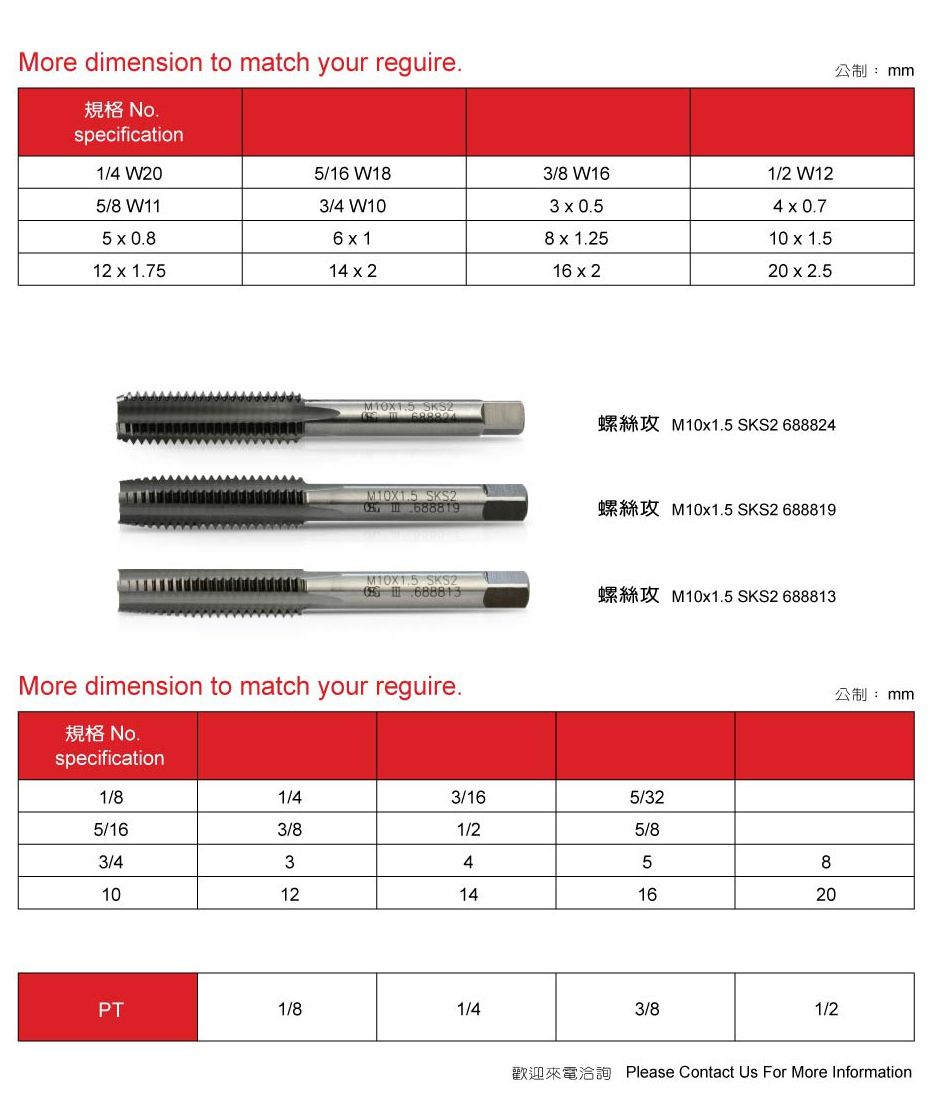 螺絲攻 規格 Taps.jpg